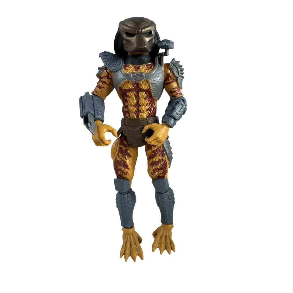 Predator Action Figure Alien Hunter Sci-Fi Toy Yellow Brown Silver 4.75 Inch - Picture 2 of 7